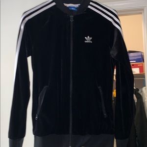 adidas velvet zip up